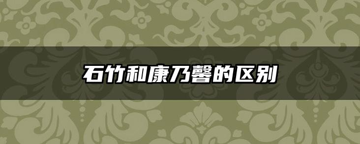 石竹和康乃馨的区别