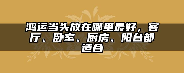 鸿运当头放在哪里最好，客厅、卧室、厨房、阳台都适合