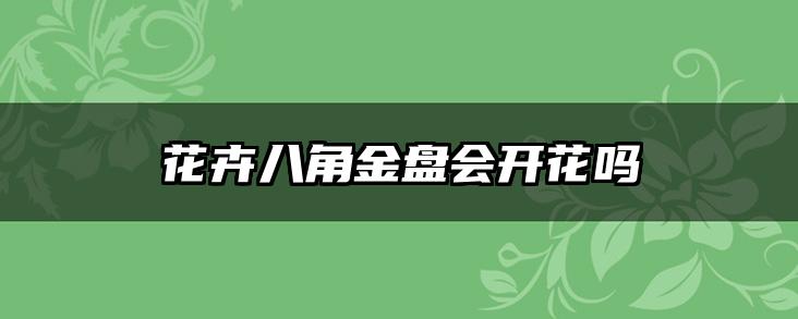 花卉八角金盘会开花吗