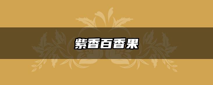 紫香百香果