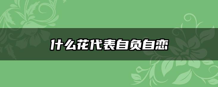什么花代表自负自恋