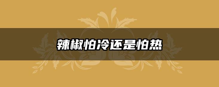 辣椒怕冷还是怕热
