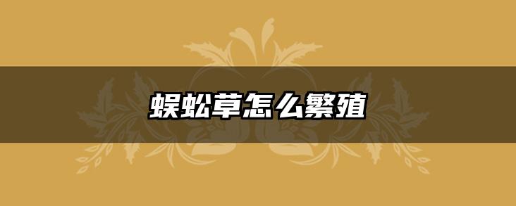 蜈蚣草怎么繁殖