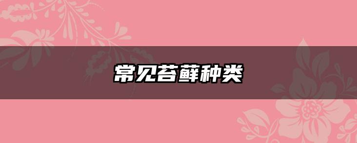 常见苔藓种类