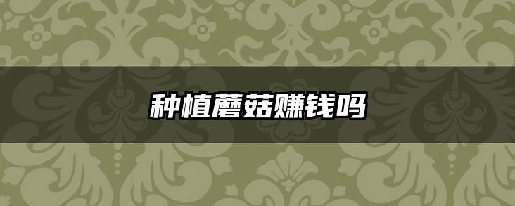 种植蘑菇赚钱吗