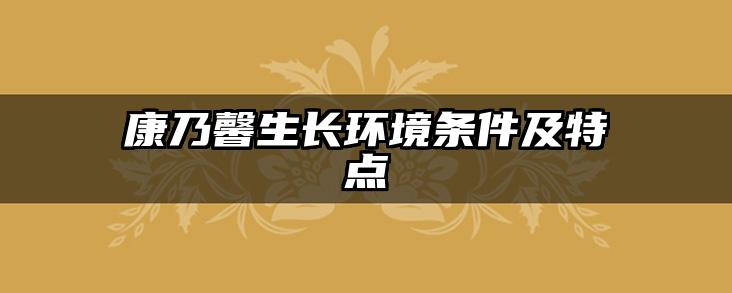 康乃馨生长环境条件及特点