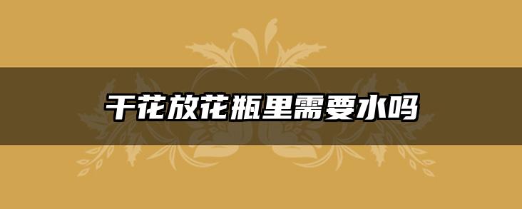 干花放花瓶里需要水吗