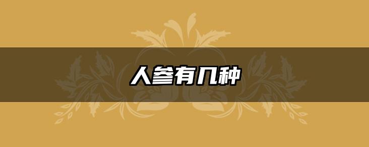 人参有几种