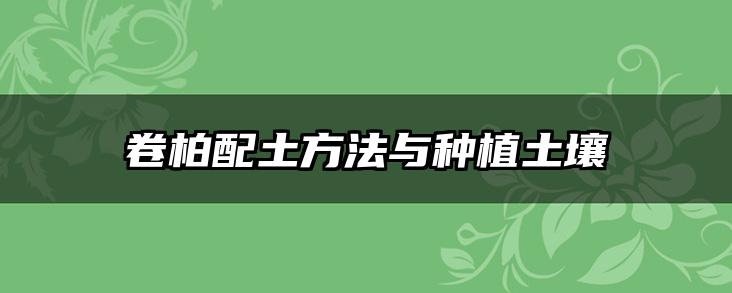 卷柏配土方法与种植土壤