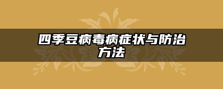 四季豆病毒病症状与防治方法