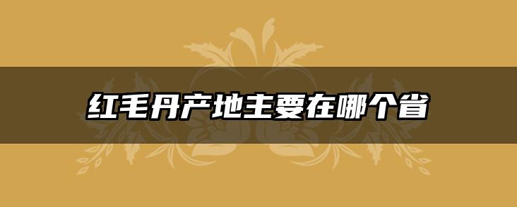 红毛丹产地主要在哪个省