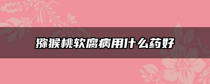 猕猴桃软腐病用什么药好