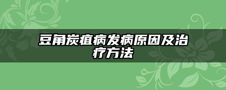 豆角炭疽病发病原因及治疗方法