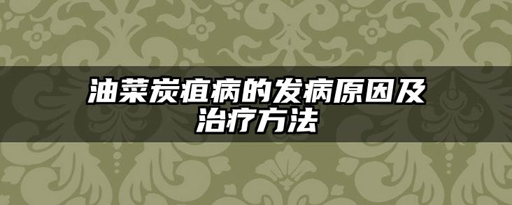 油菜炭疽病的发病原因及治疗方法
