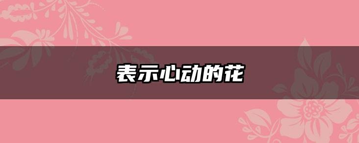 表示心动的花